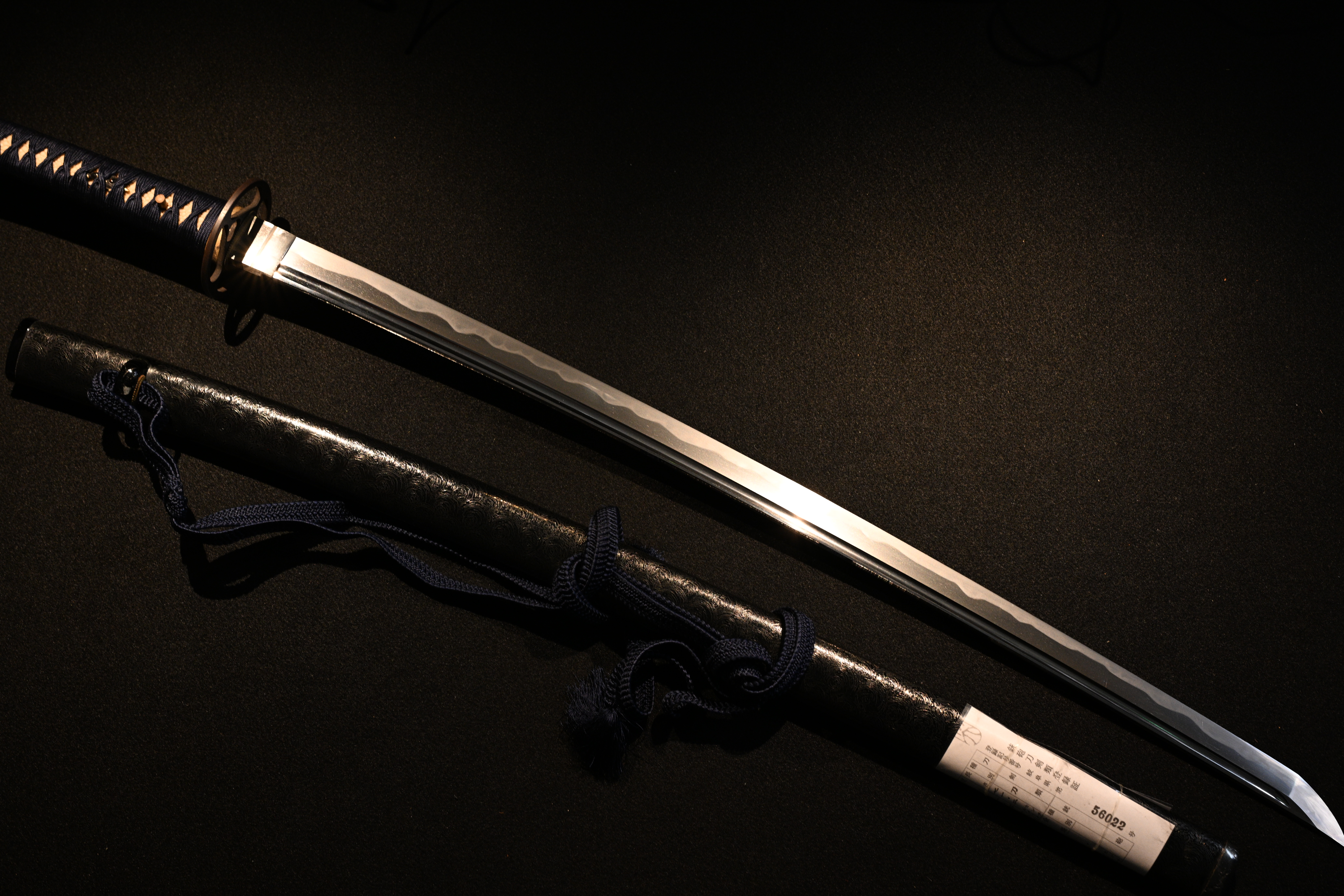Katana Japanese sword Gendaito Fujiwara Kanefusa 1979 koshirae | eBay