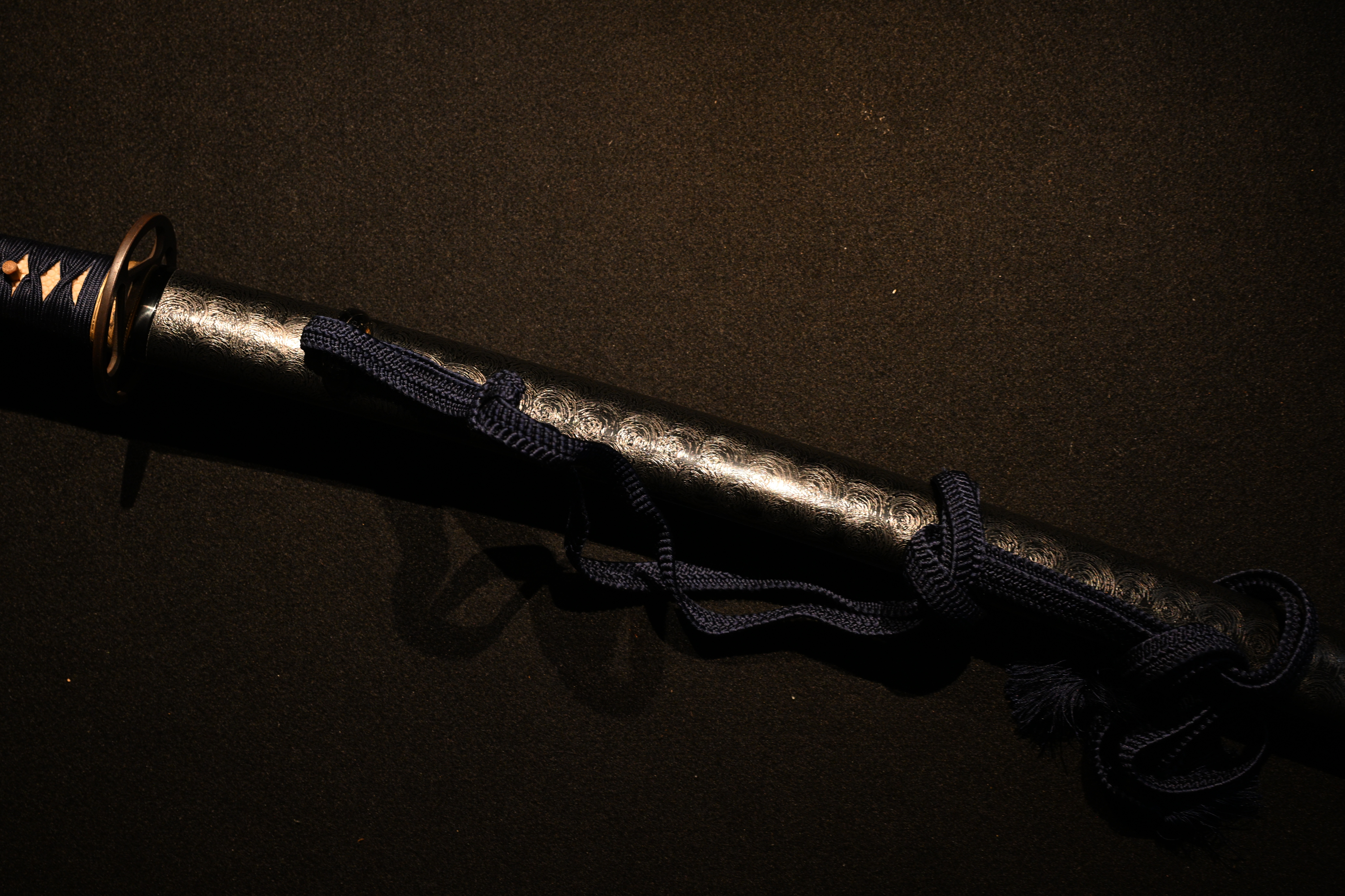 Katana Japanese sword Gendaito Fujiwara Kanefusa 1979 koshirae | eBay